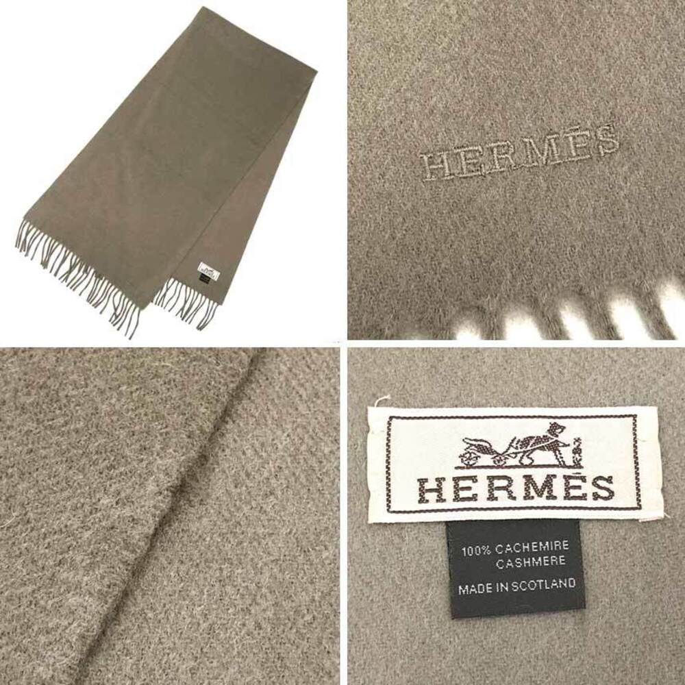 HERMES Cream Scarf - Picture 3 of 3